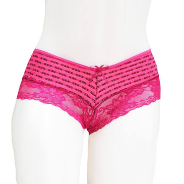 Kit 5 Calcinhas Caleçon Sexy com RendaCalcinha confeccionada em romantic ( Microfibra ) estampada e renda detalhe aplicação de laço no entremeio. forro em algodão,...